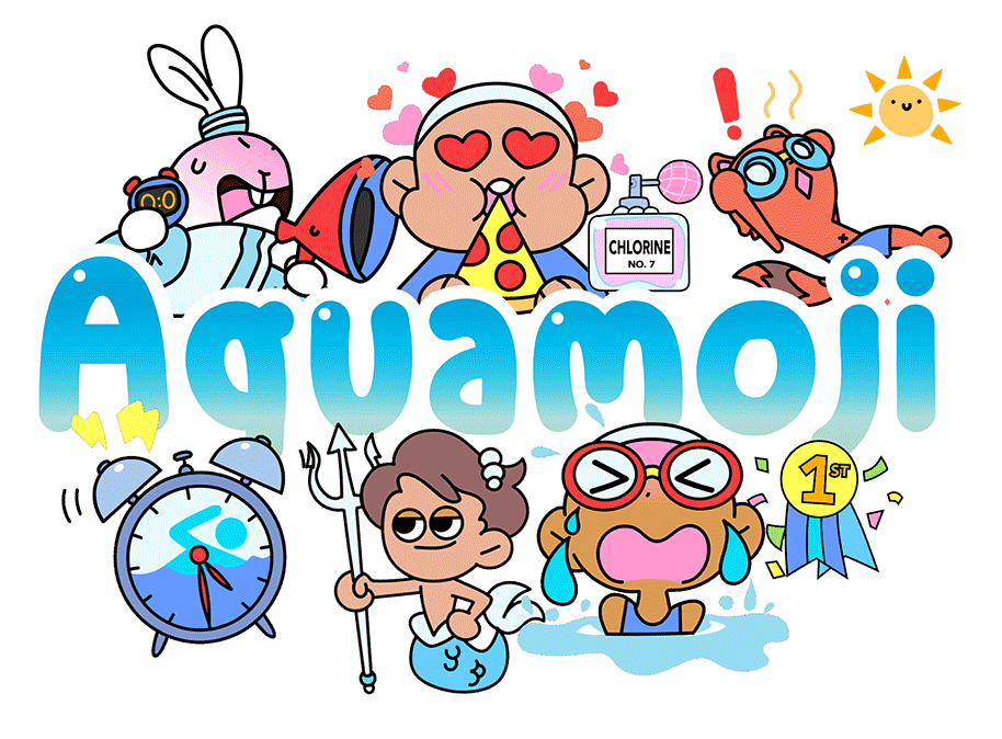 Aquamoji Free Swim Stickers & Emojis by ? Download Now!