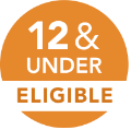 12 and under eligible